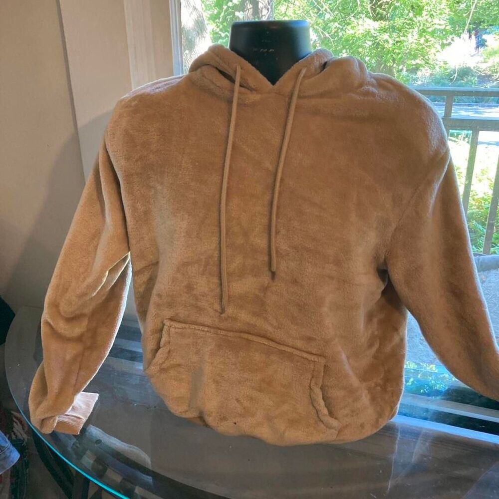 Haven-label Women's Tan and Cream Hoodie